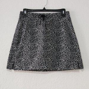T by Talbots animal print skort size XS